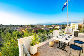 Kalamos sea view villa Beach walking distance